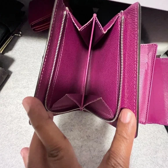 LV Epi Purple Trifold Wallet - Picture 6 of 9